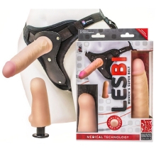 Страпон Lesbi Harness - 2 насадки Страпон Lesbi Harness - 2 насадки