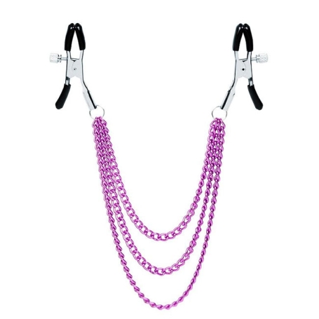 Зажимы на соски Notabu с тройной цепочкой