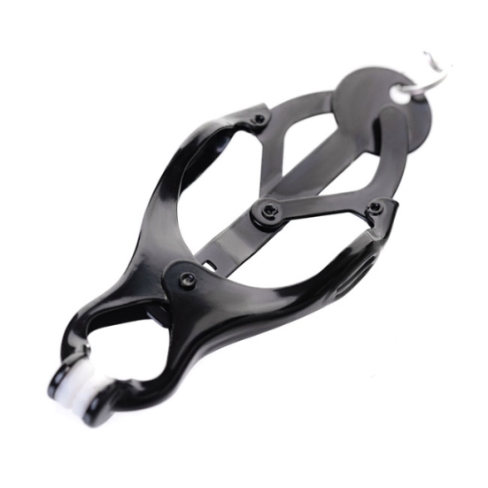 Кольцо с зажимами на соски ToyFa Metal